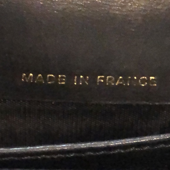 CHANEL CC Logo Black Caviar Frame Kisslock Long Bifold Wallet Authenticity Card - Picture 6 of 15